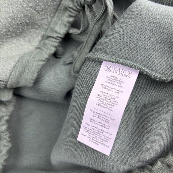 Carve Designs Sweater Womens Medium Green Funnel Neck Fleece Pullover Cozy - Picture 7 of 8